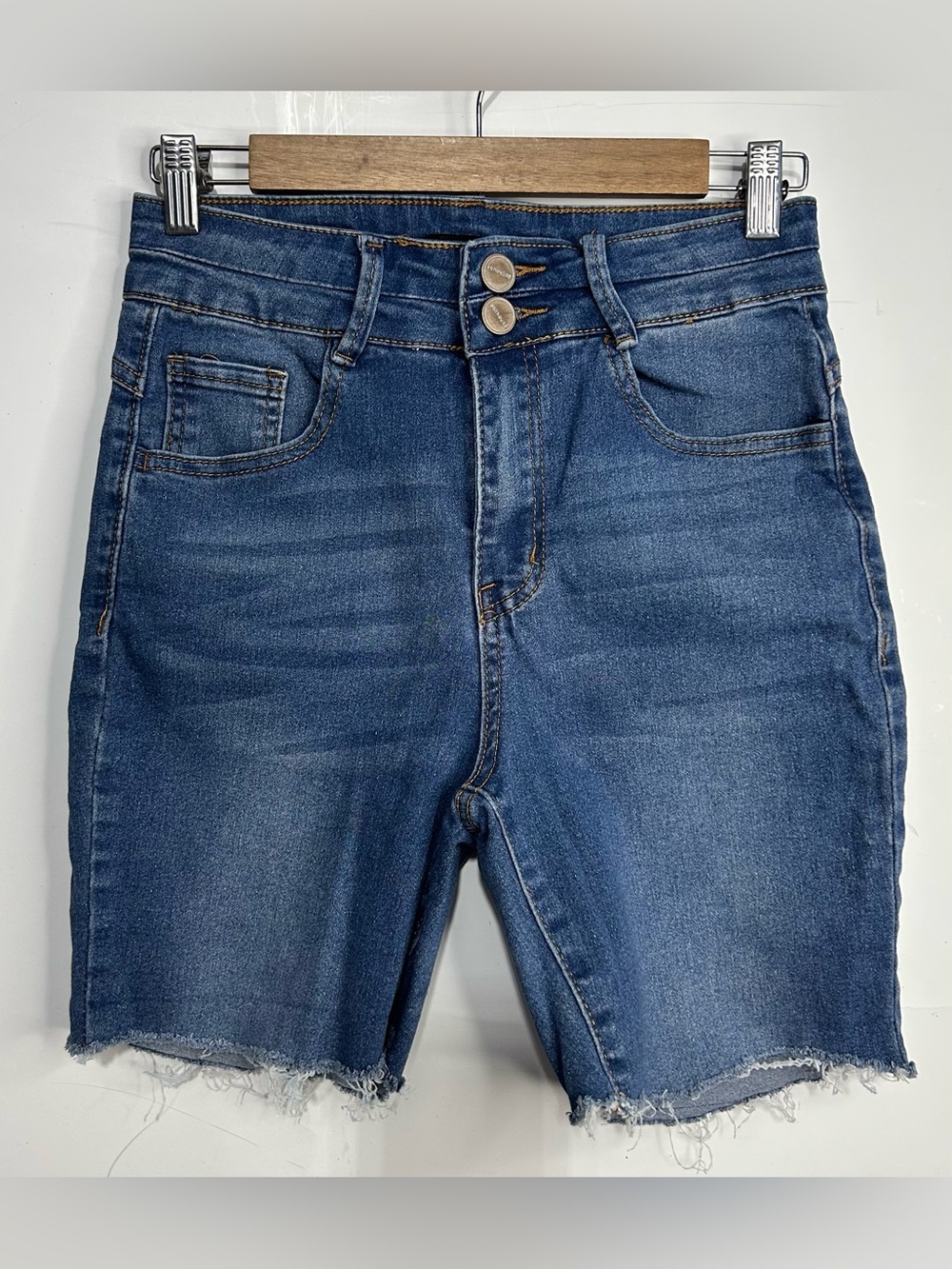5 for $25🔥Dollhouse Vintage Y2K Raw Hem‎ Bermuda Shorts Juniors Size 7/8